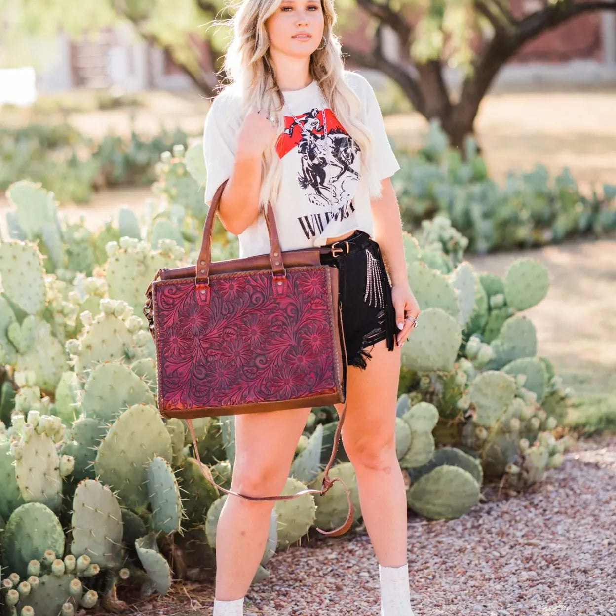 Smooth Travel Leather Tote Bag