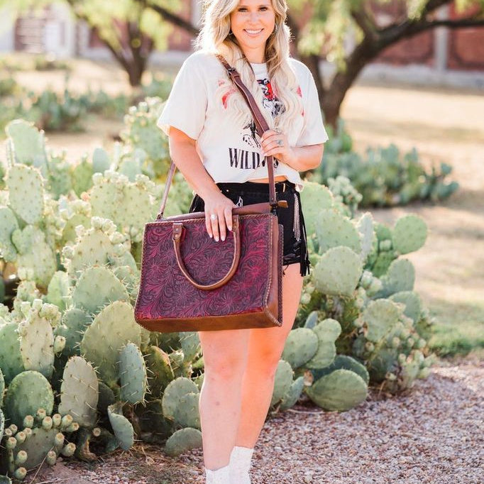 Smooth Travel Leather Tote Bag